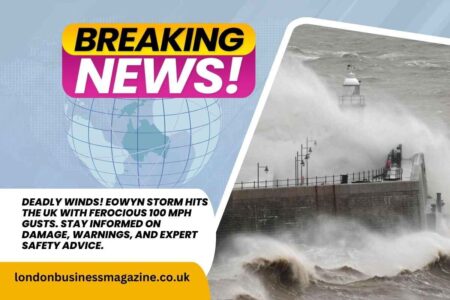 Eowyn Storm live: A rare and severe “stay at home” weather warning issued in the UK as winds of 100 mph could endanger life. Eowyn Storm Hits UK