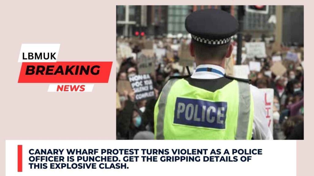 Canary Wharf Protest